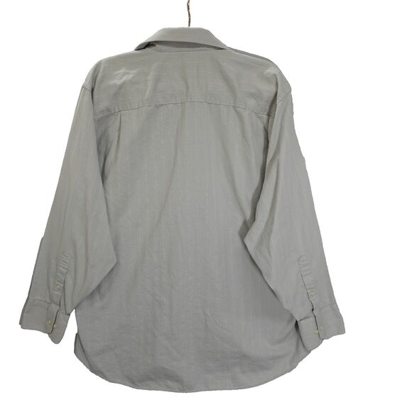 Donald J. Trump Signature Collection Button Dress Shirt Mens 17.5 34/35 Gray - Picture 2 of 16